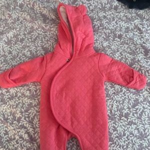 Hot pink newborn one piece jacket